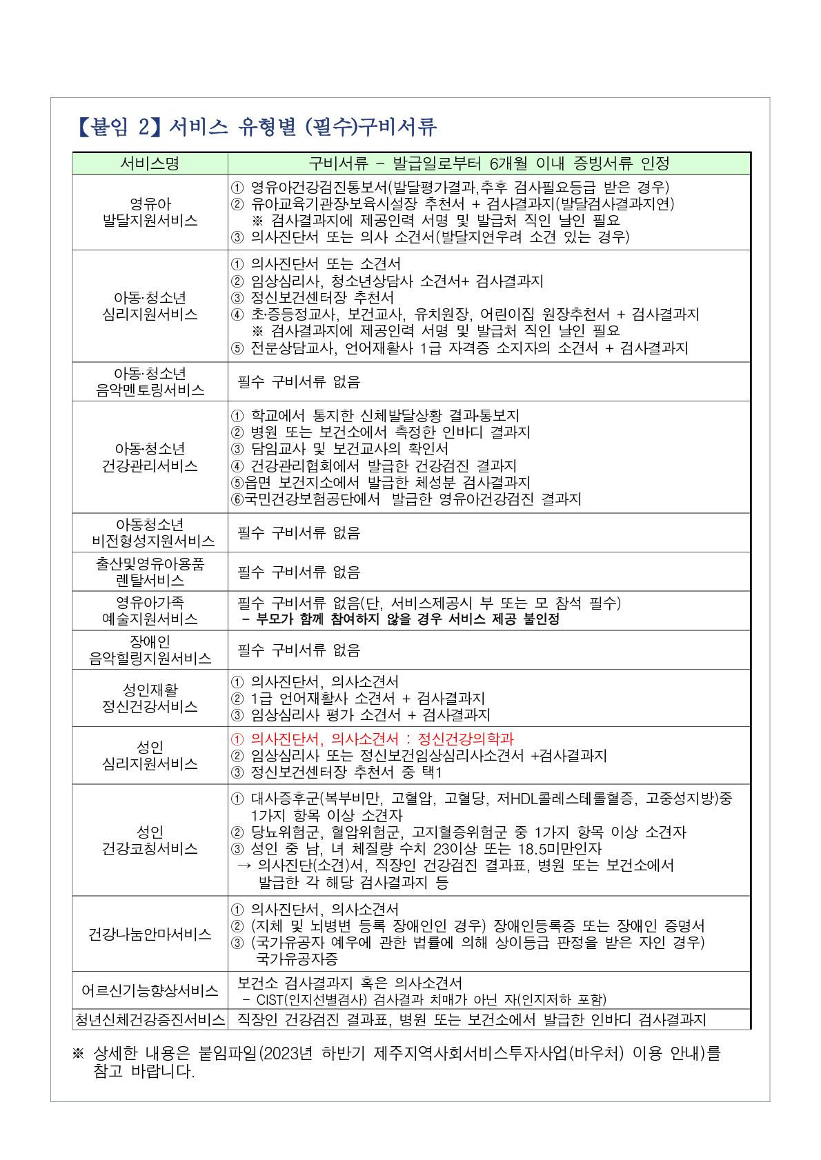 2023년 8월(9월 개시) 지역사회서비스투자사업 이용자 모집안내 첨부이미지