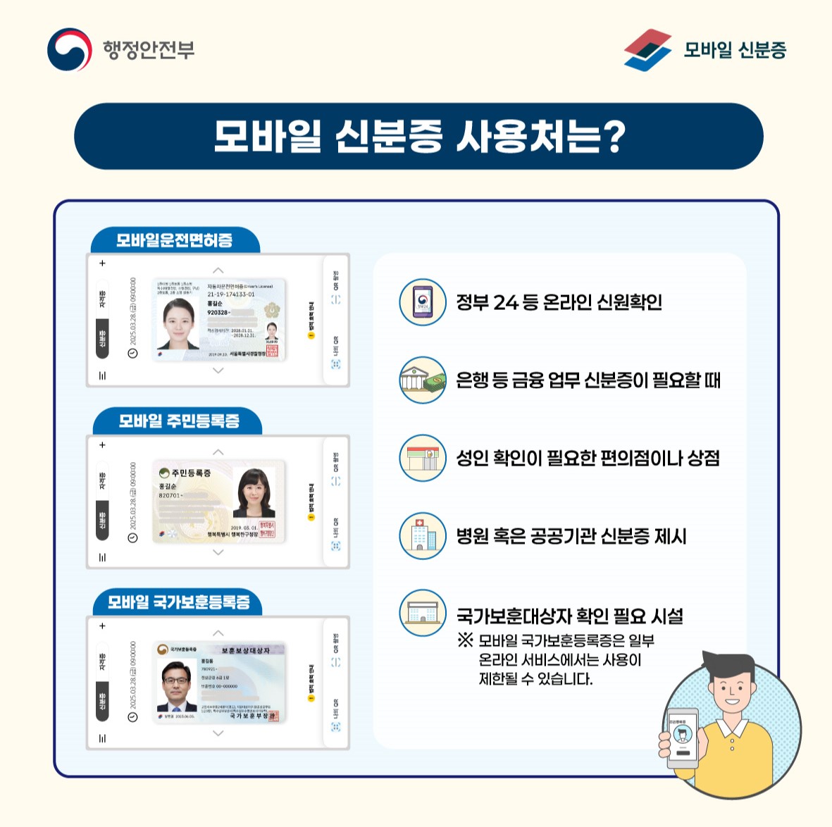 모바일 신분증 이용 안내 첨부이미지