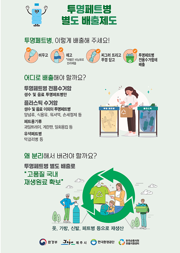 투명페트병 별도 배출제도 상세(대체 텍스트 있음)