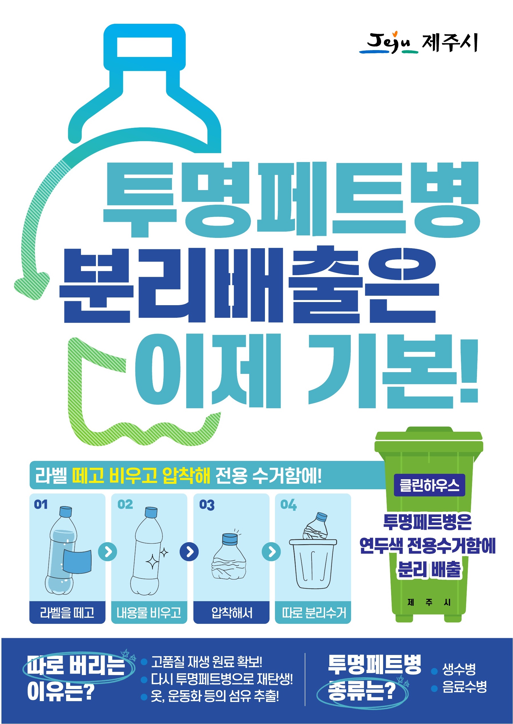 투명페트병 별도 분리배출 안내 첨부이미지
