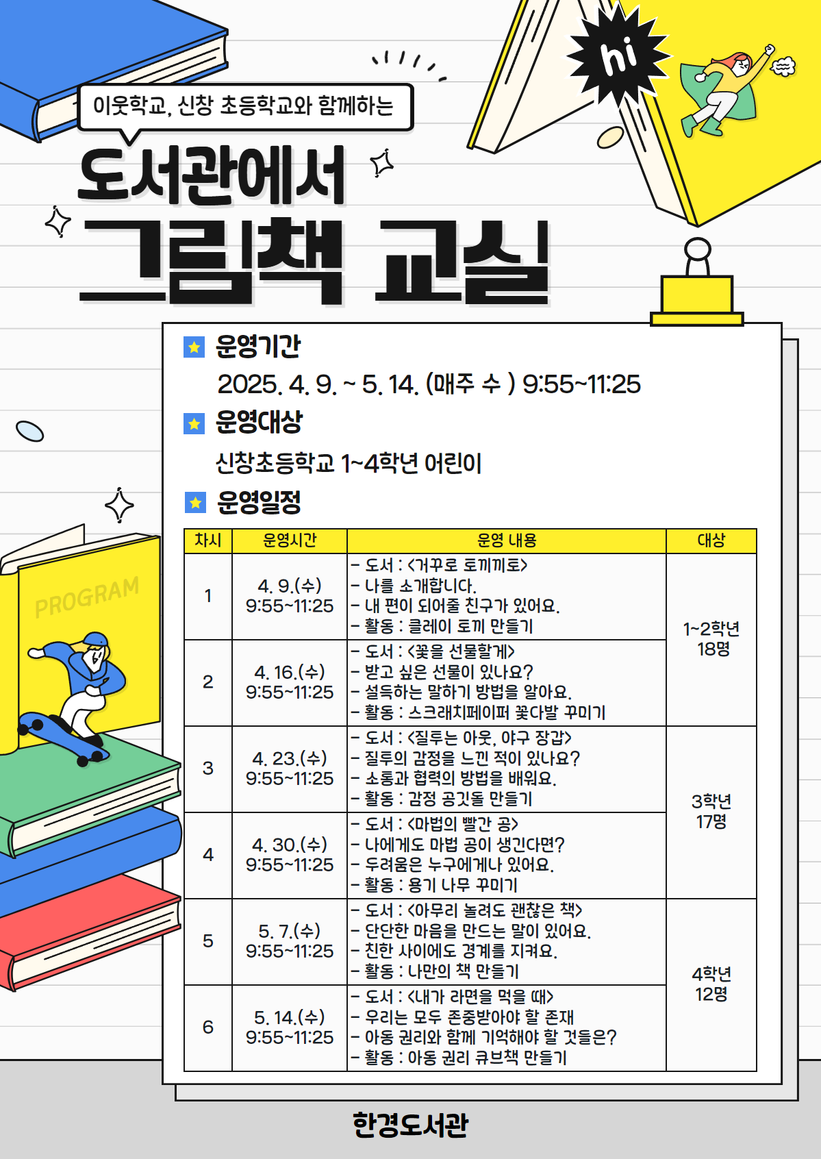 (포스터)한경도서관 이웃 학교 신창초와 그림책 프로그램 윤영.png