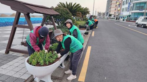 (04. 18. 도두동) 도두동, 추억愛거리 아름다운 꽃길 가꾸기 전개.jpg