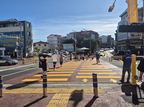 바르게살기운동 아라동위원회,  등굣길 교통안전 캠페인 및 환경정화 활동 전개
