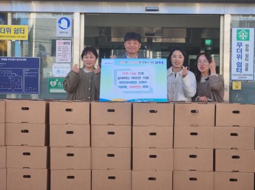 한라골드영농조합법인 고혁수 대표, 500만원 상당 키위 기탁